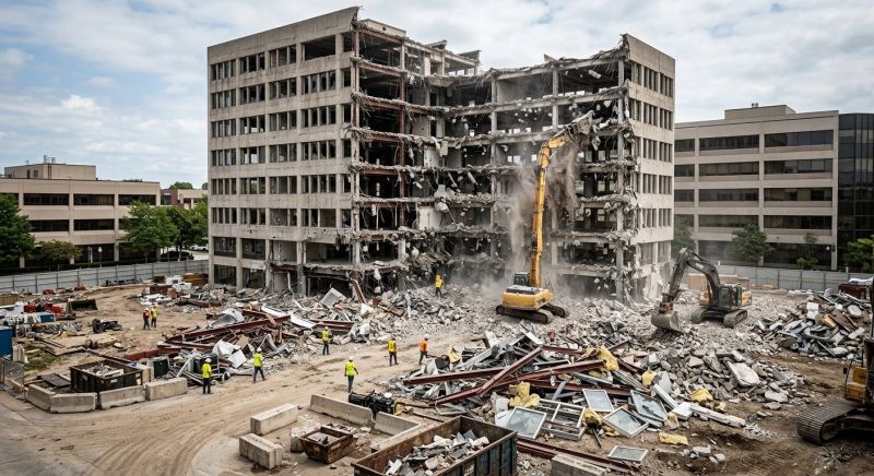 Commercial Building Removal in Sacramento, CA