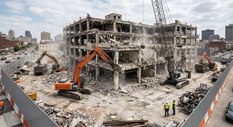 Factory Demolition in Bergen County, NJ